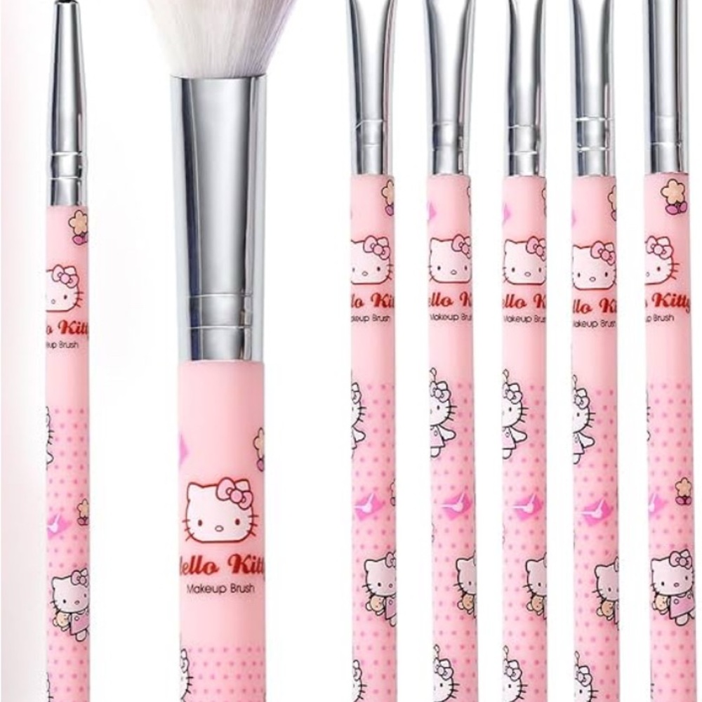 ❤️⭐ Hello Kitty Pink Makeup Brush Set - Picture 2 of 3